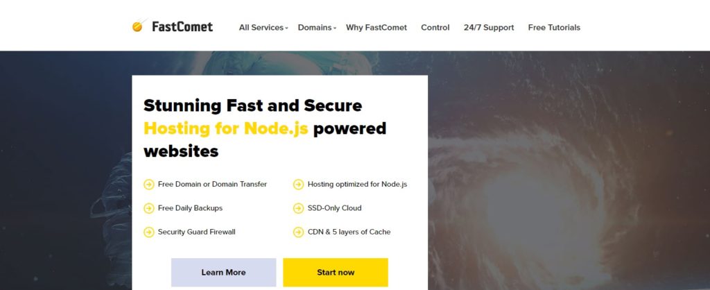 node.js hosting