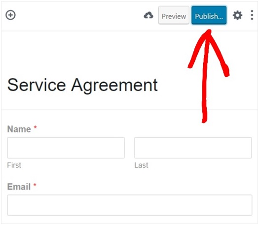 Wpforms Service agreement
