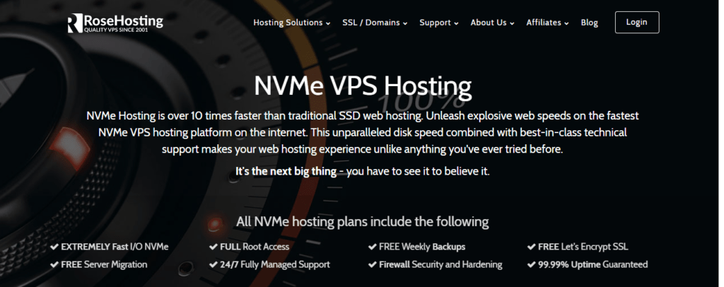 Rosehosting NVME